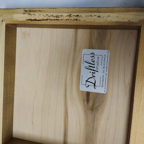 Rustic wooden framed quotes.  10"×10".  Handmade in Wisconsin. - Picture 3 of 4